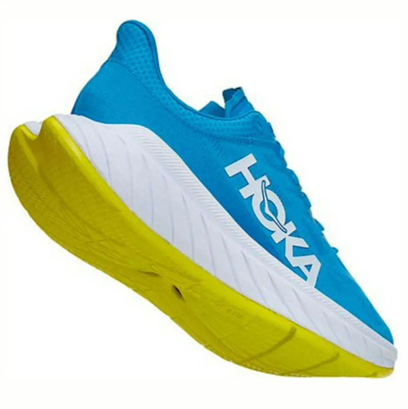 Hoka One One Men's Carbon X 2 Blue/Citrus UK 8.5-3